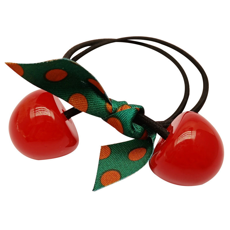 Wholesale Cherry Rubber Band Leather Headband